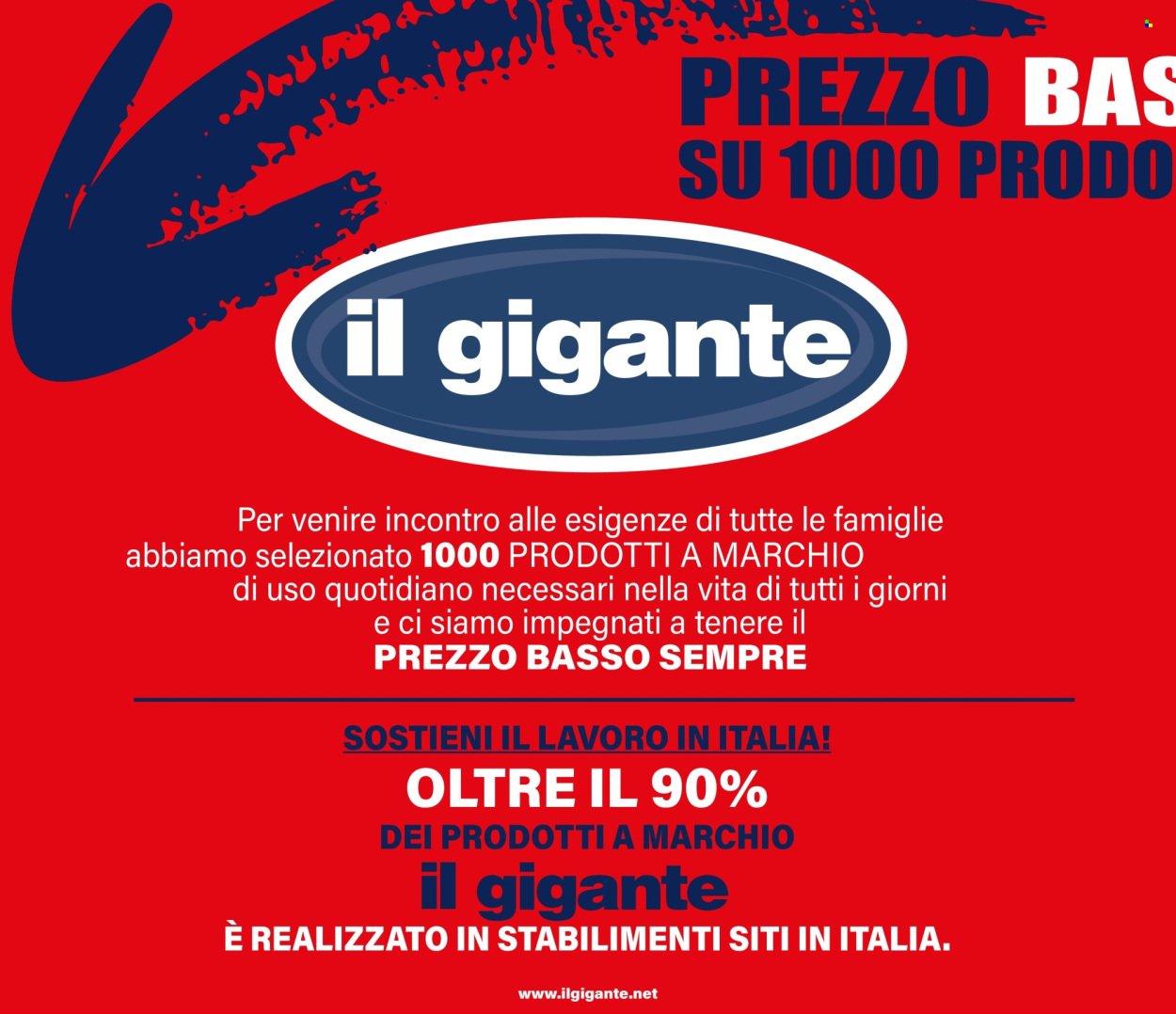 Volantino IL GIGANTE - Prezzo Basso Sempre