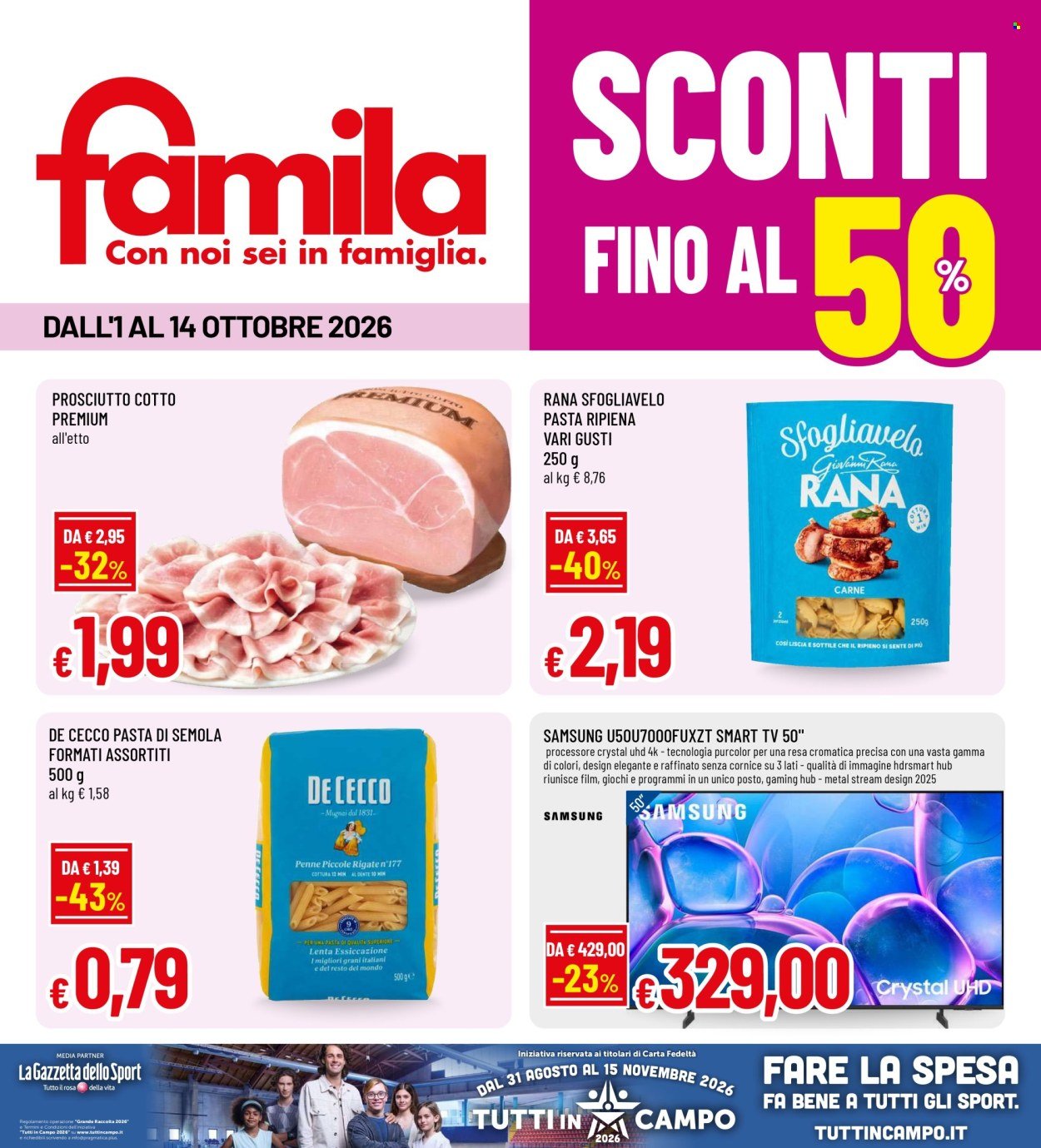 Volantino FAMILA - SCONTI FINO AL 50%