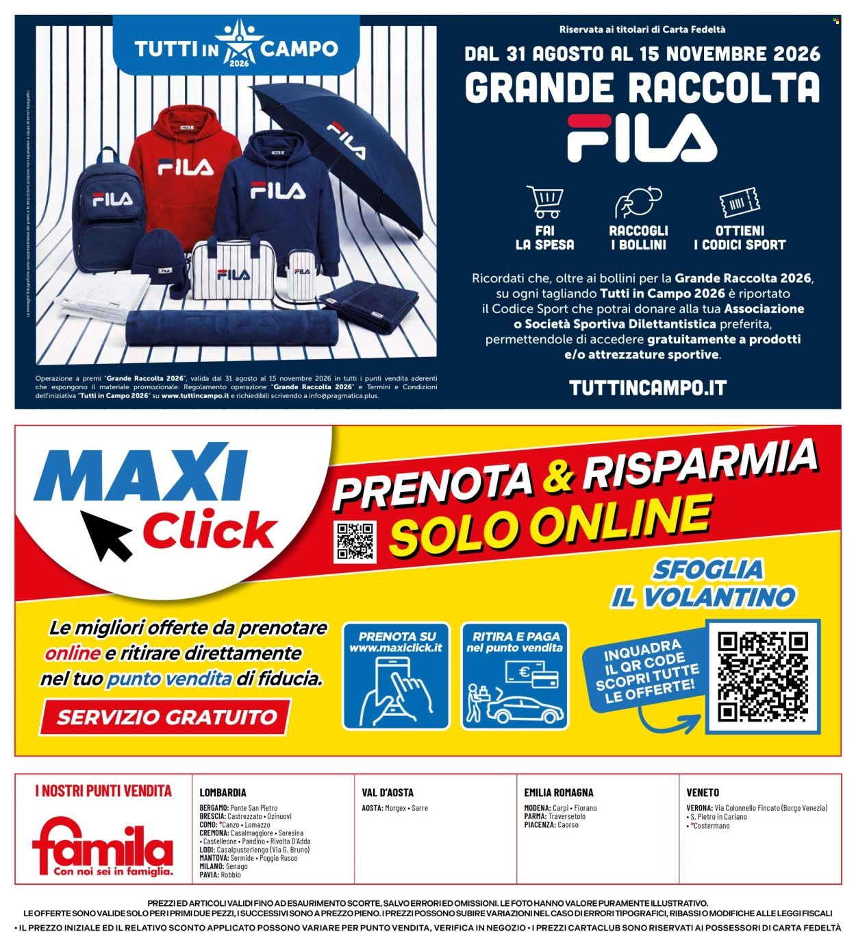 Volantino FAMILA - SCONTI FINO AL 50%