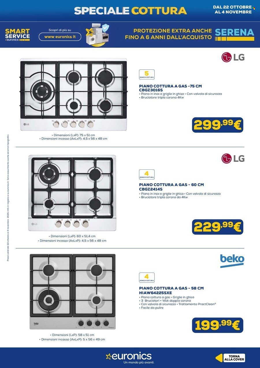 Volantino EURONICS - Speciale Cottura