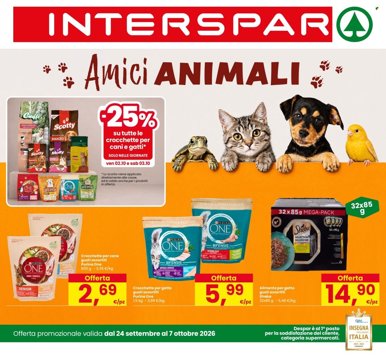 Volantino INTERSPAR - Amici Animali