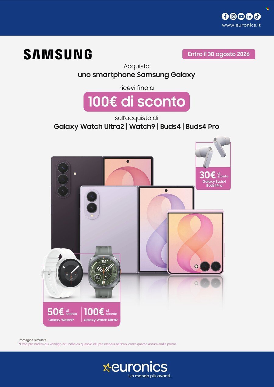 Volantino EURONICS - Samsung Galaxy - E' il momento giusto