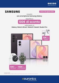 Volantino EURONICS - Samsung Galaxy - E' il momento giusto