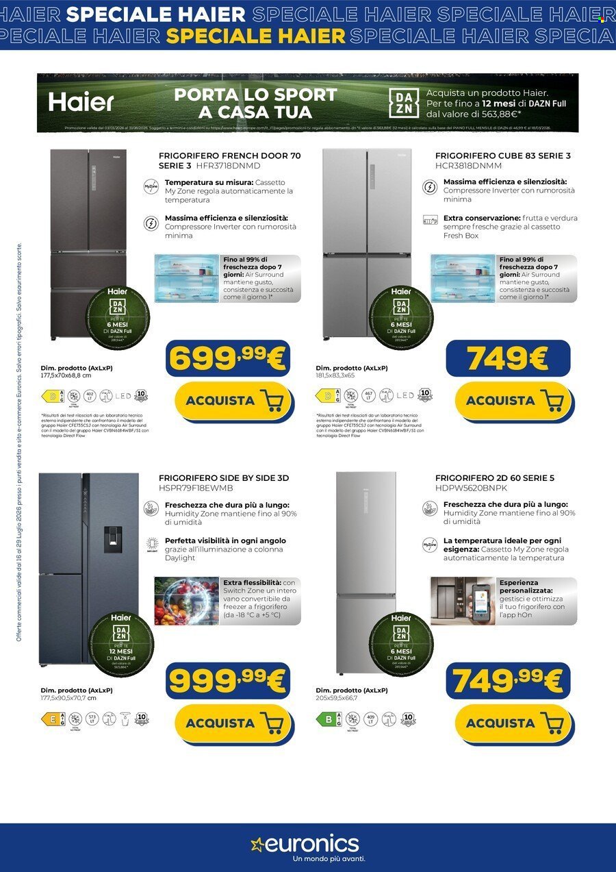 Volantino EURONICS - Speciale Haier