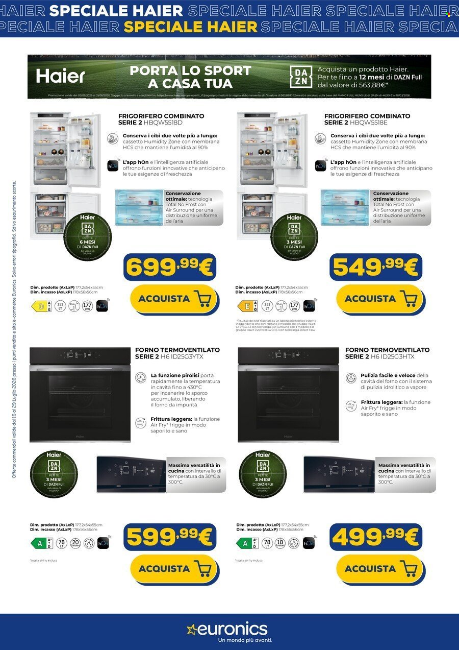 Volantino EURONICS - Speciale Haier