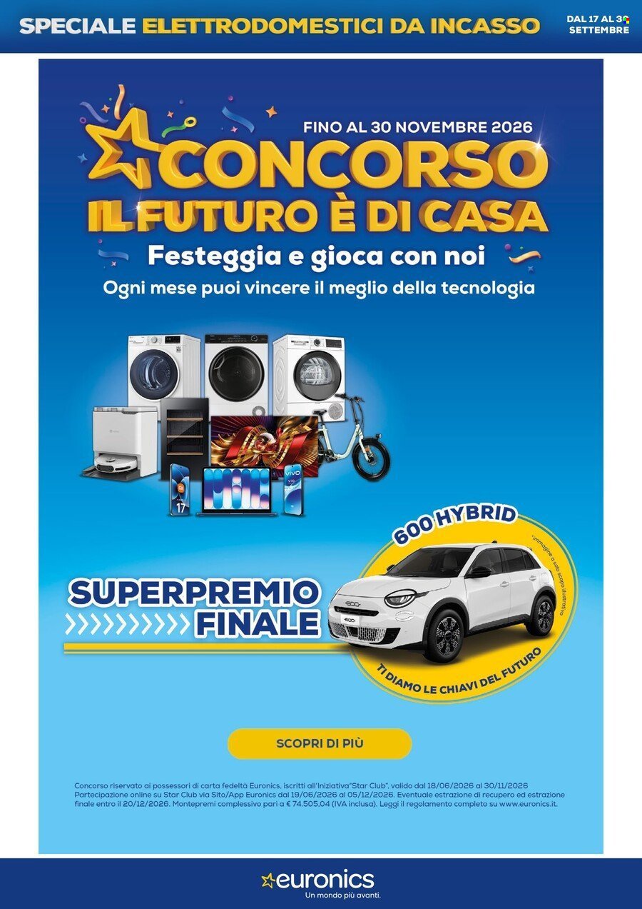 Volantino EURONICS - Speciale Elettrodomestici Incasso