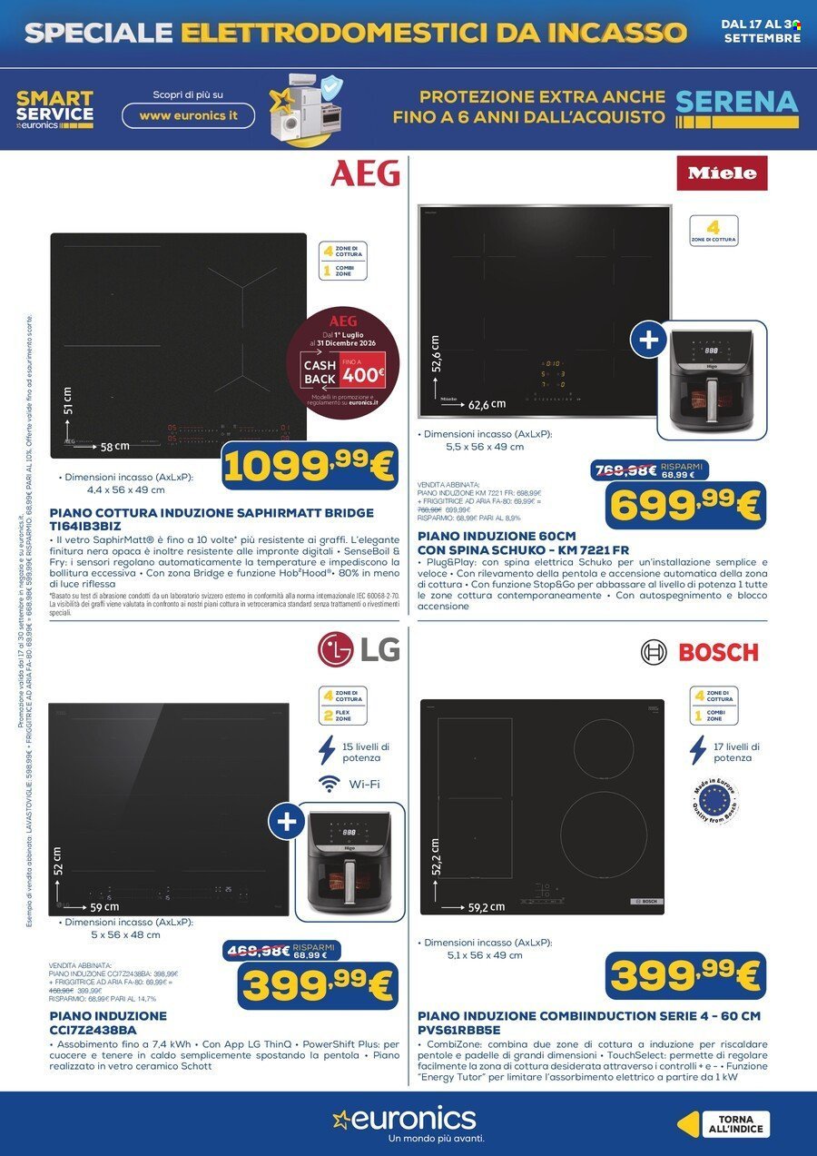 Volantino EURONICS - Speciale Elettrodomestici Incasso
