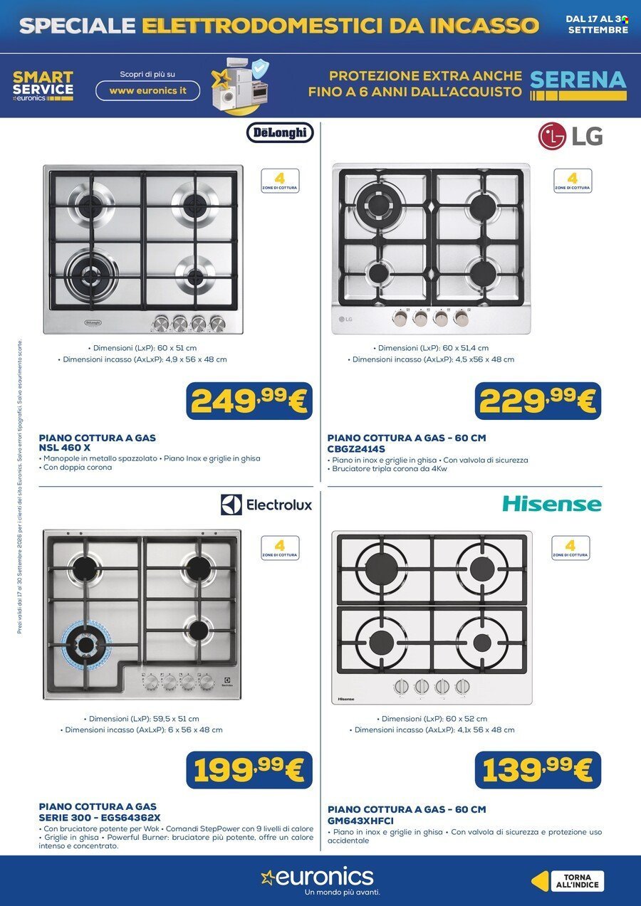 Volantino EURONICS - Speciale Elettrodomestici Incasso