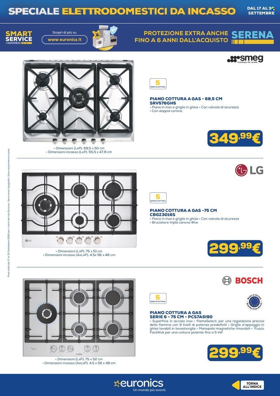 Volantino EURONICS - Speciale Elettrodomestici Incasso