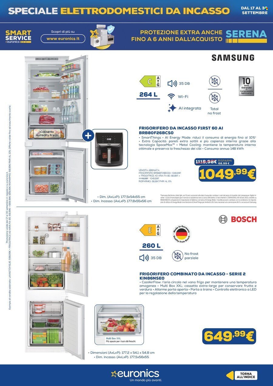 Volantino EURONICS - Speciale Elettrodomestici Incasso