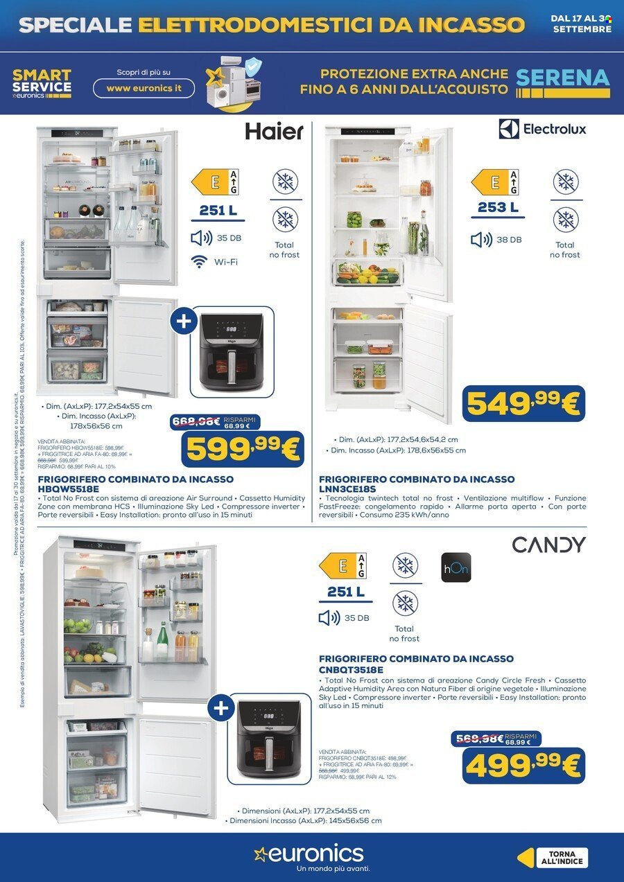 Volantino EURONICS - Speciale Elettrodomestici Incasso