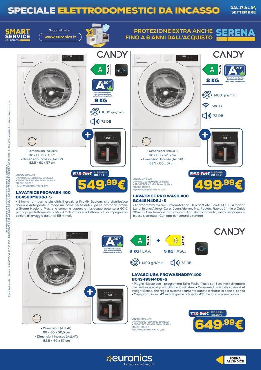 Volantino EURONICS - Speciale Elettrodomestici Incasso
