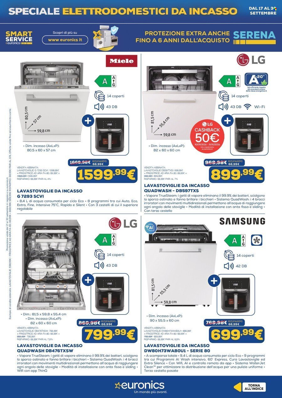 Volantino EURONICS - Speciale Elettrodomestici Incasso