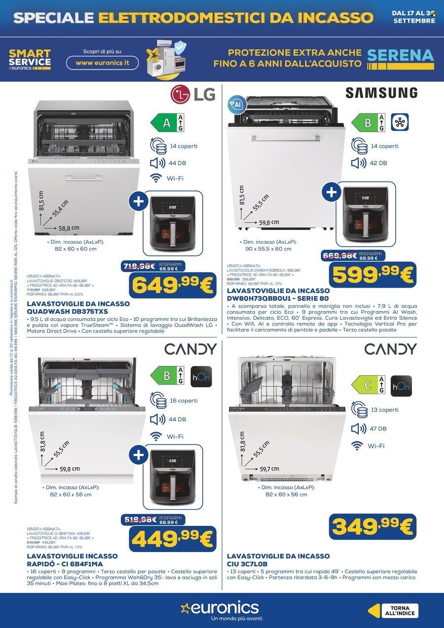 Volantino EURONICS - Speciale Elettrodomestici Incasso