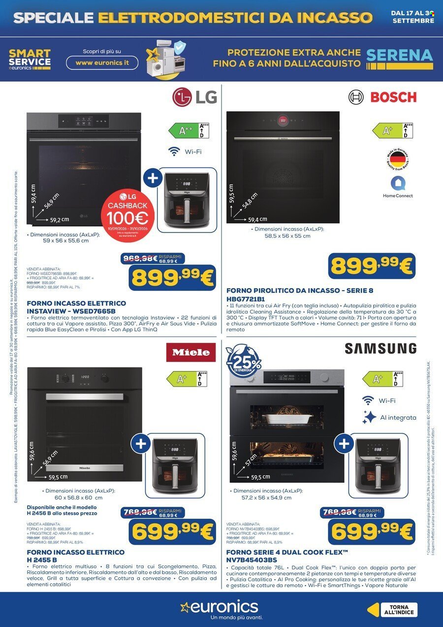 Volantino EURONICS - Speciale Elettrodomestici Incasso