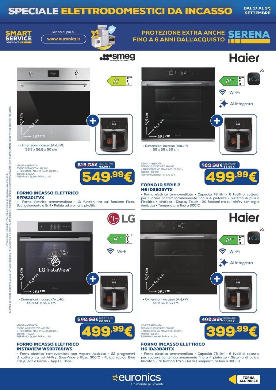 Volantino EURONICS - Speciale Elettrodomestici Incasso