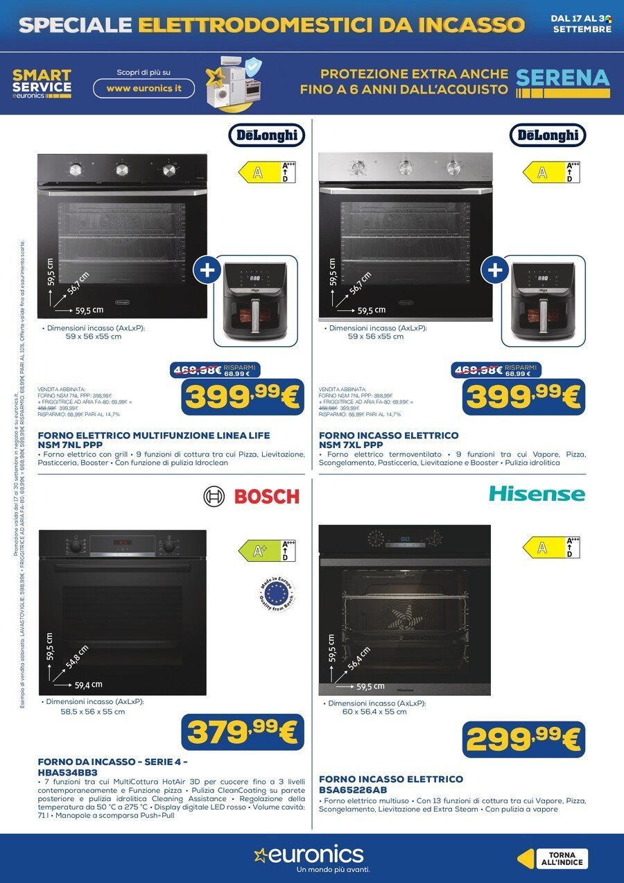 Volantino EURONICS - Speciale Elettrodomestici Incasso