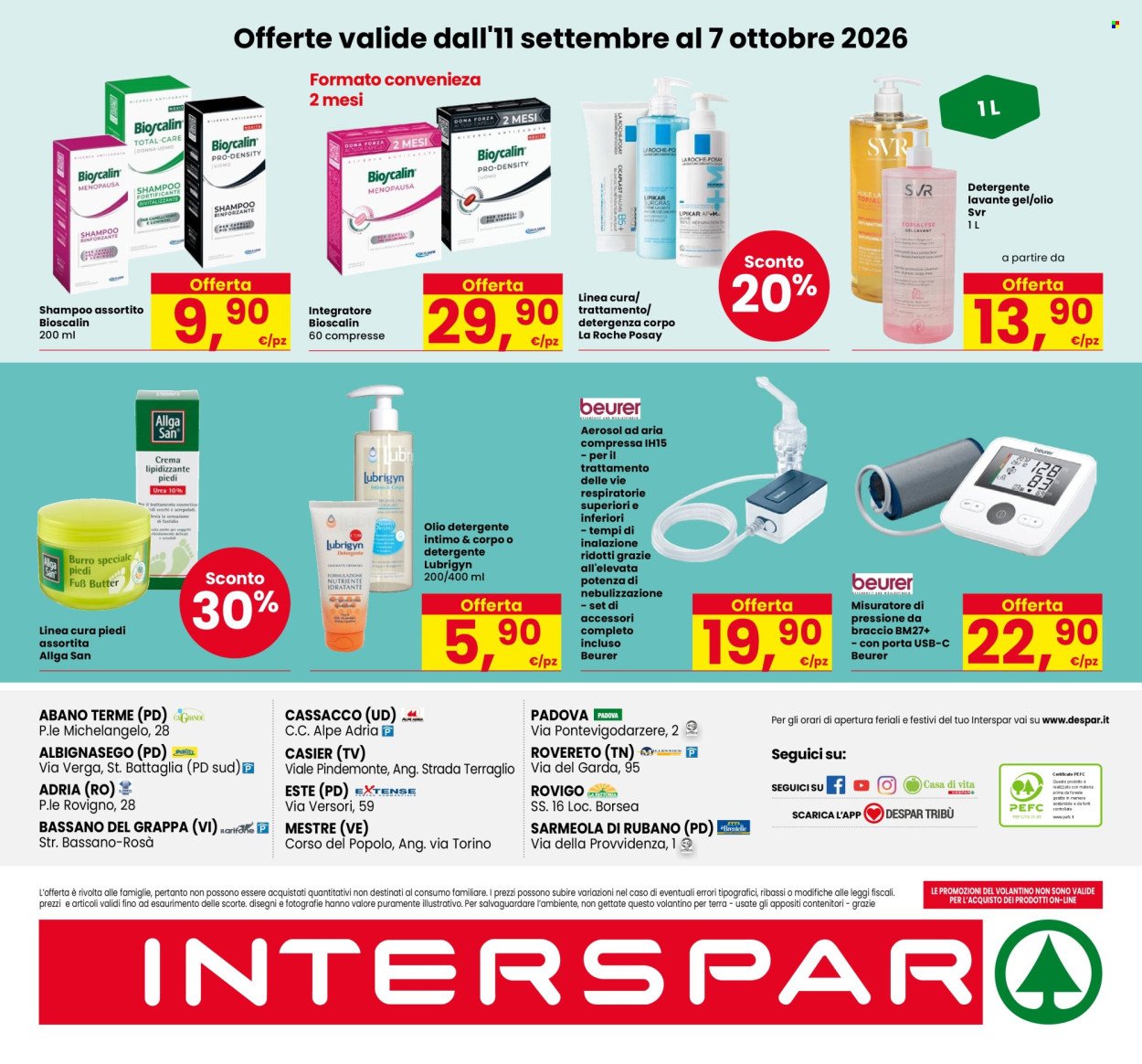 Volantino INTERSPAR - Benessere in ogni gesto