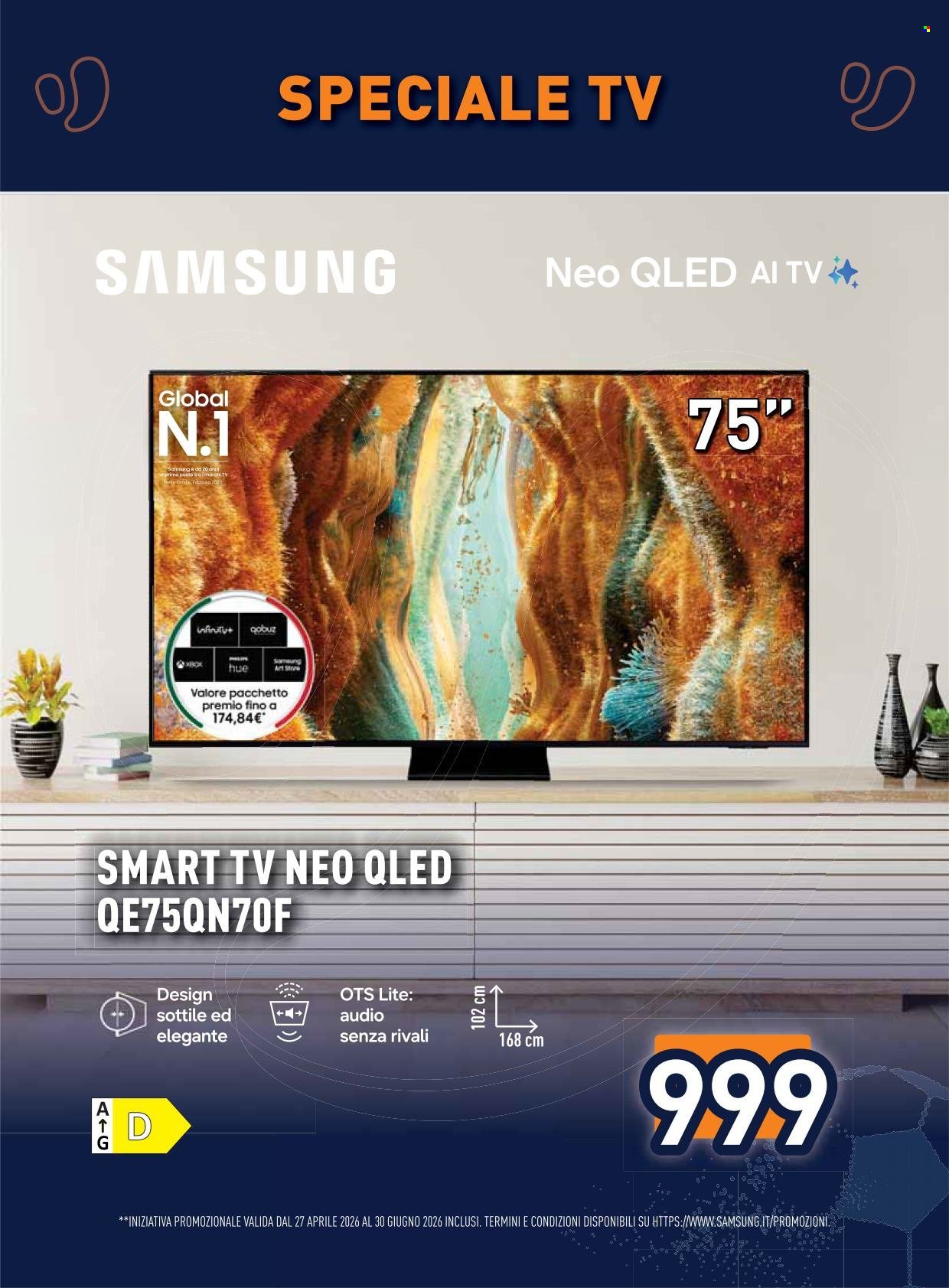 Volantino UNIEURO - Speciale TV