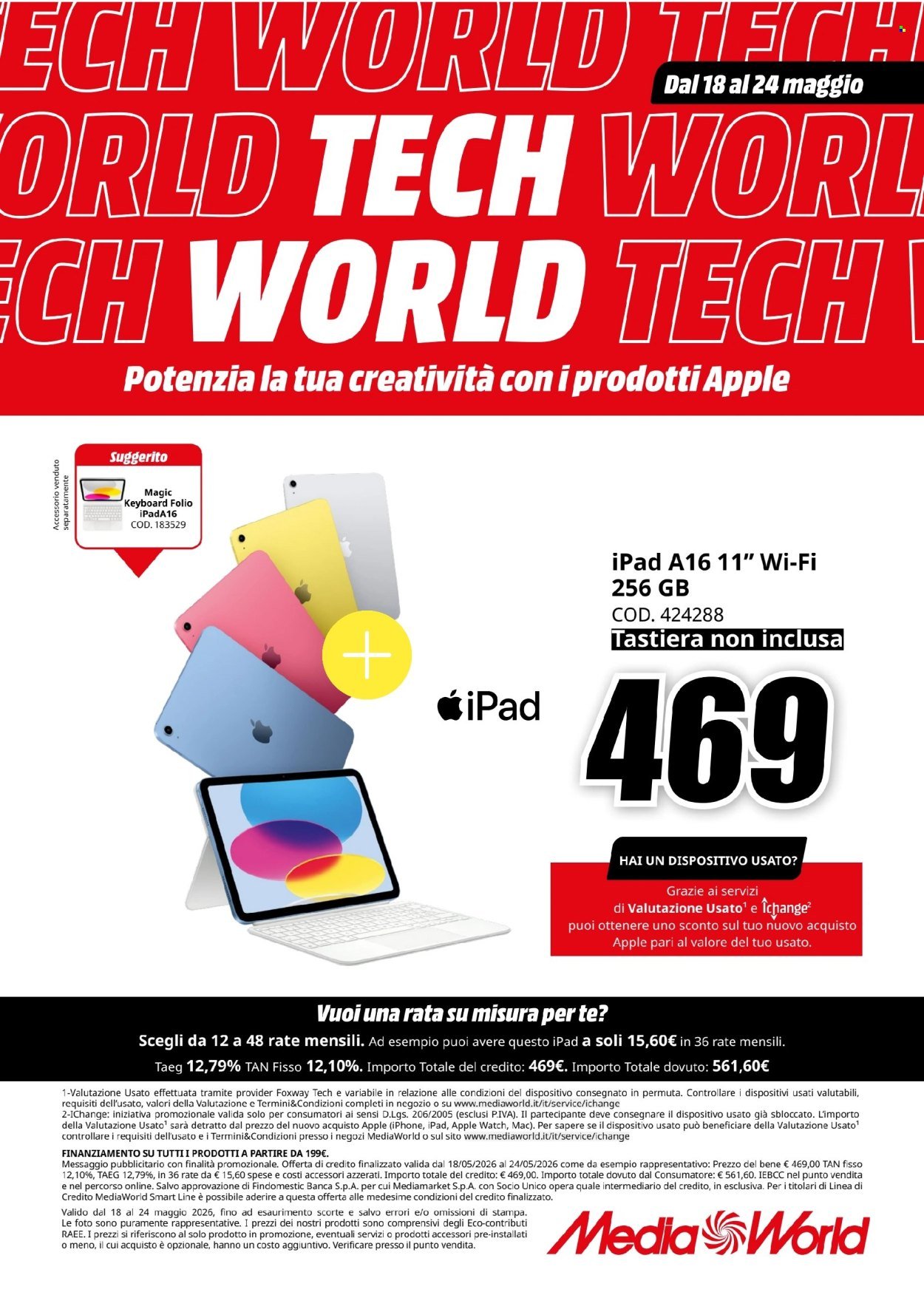 Volantino MEDIAWORLD - TECH WORLD (2026-05-18 - 2026-05-24)