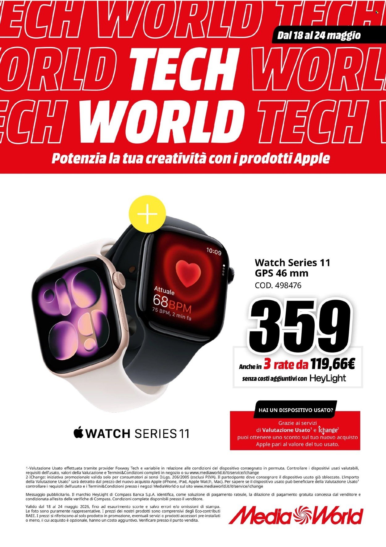 Volantino MEDIAWORLD - TECH WORLD (2026-05-18 - 2026-05-24)