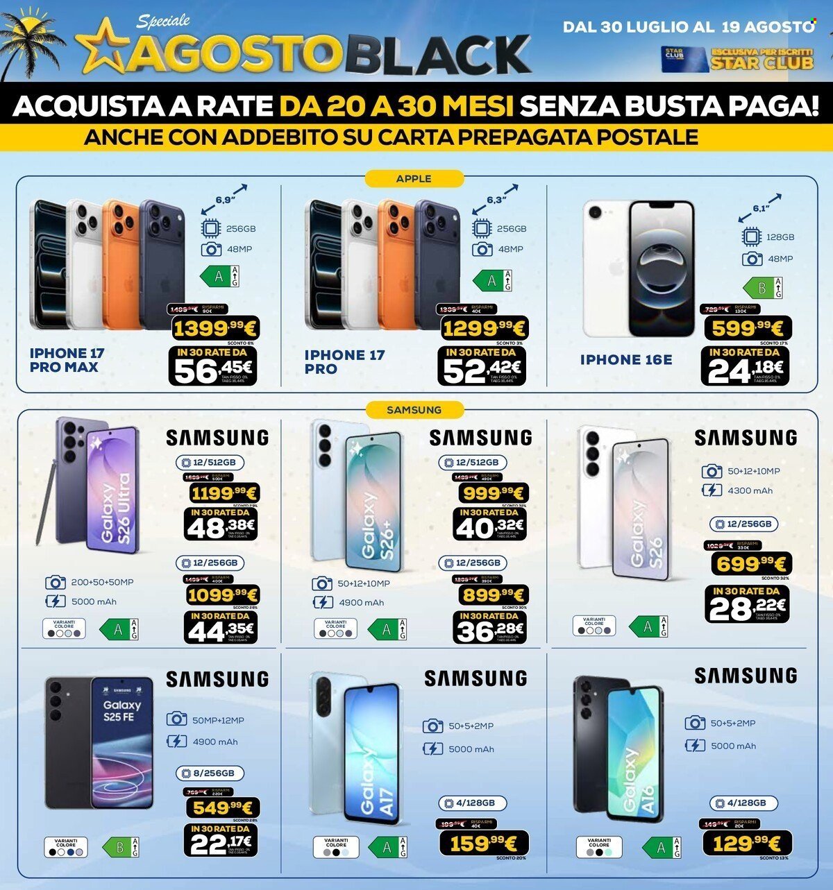 Volantino EURONICS - AGOSTO BLACK