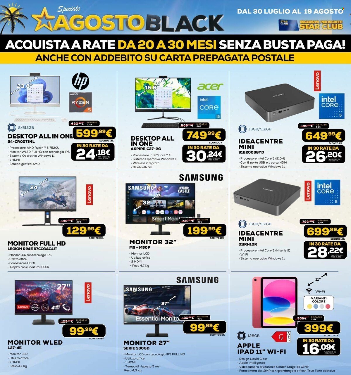 Volantino EURONICS - AGOSTO BLACK