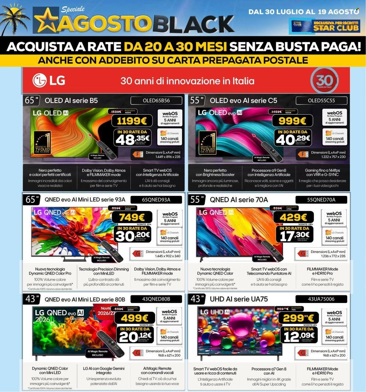Volantino EURONICS - AGOSTO BLACK