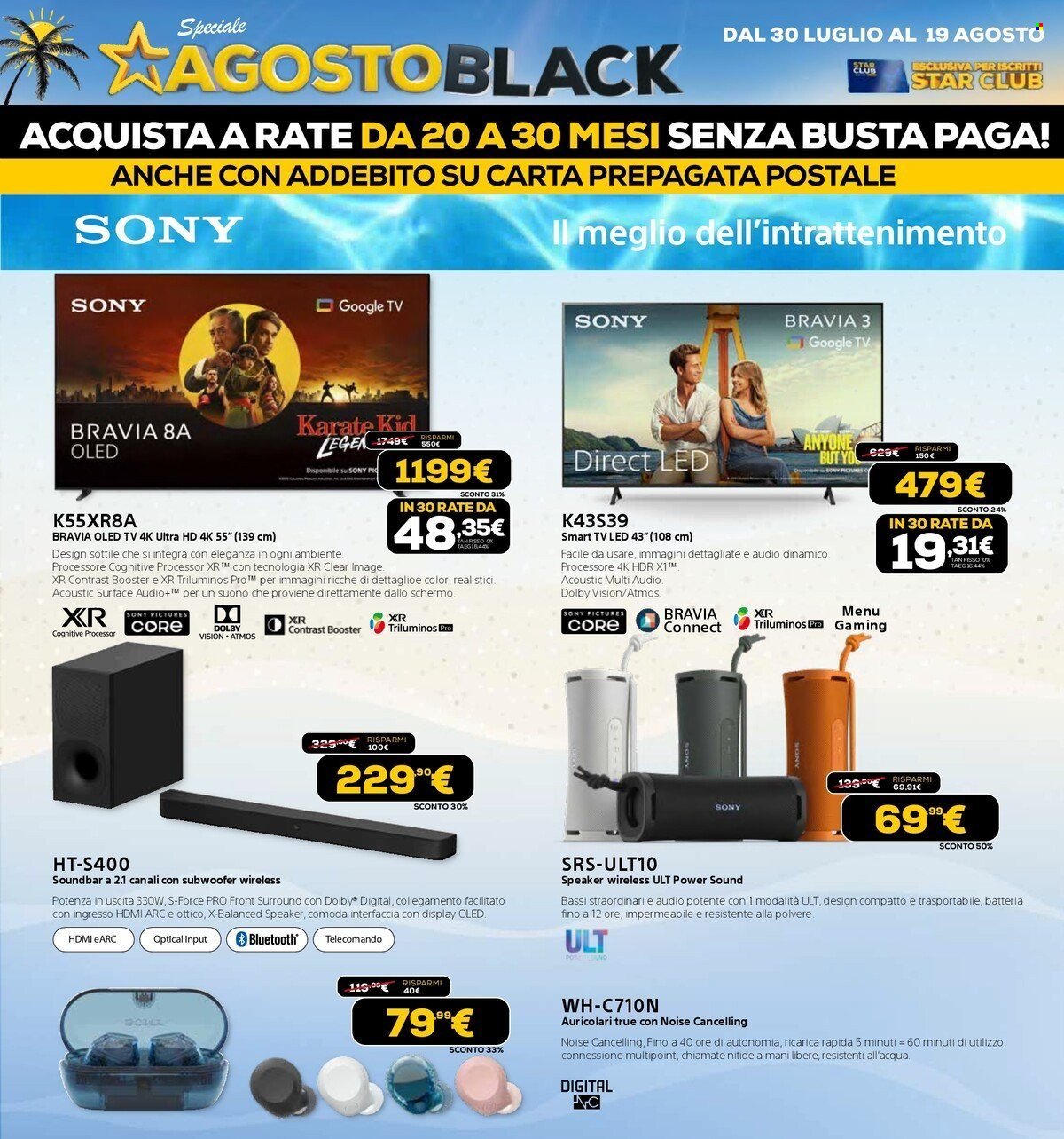 Volantino EURONICS - AGOSTO BLACK