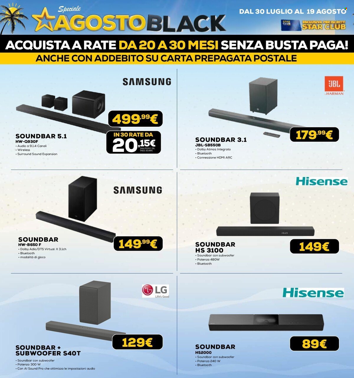 Volantino EURONICS - AGOSTO BLACK