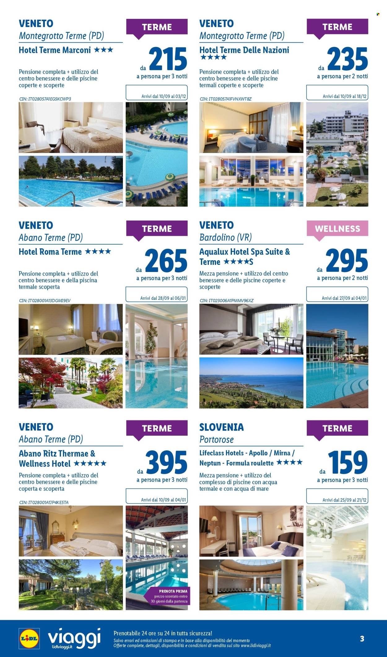 Volantino LIDL - I viaggi del mese