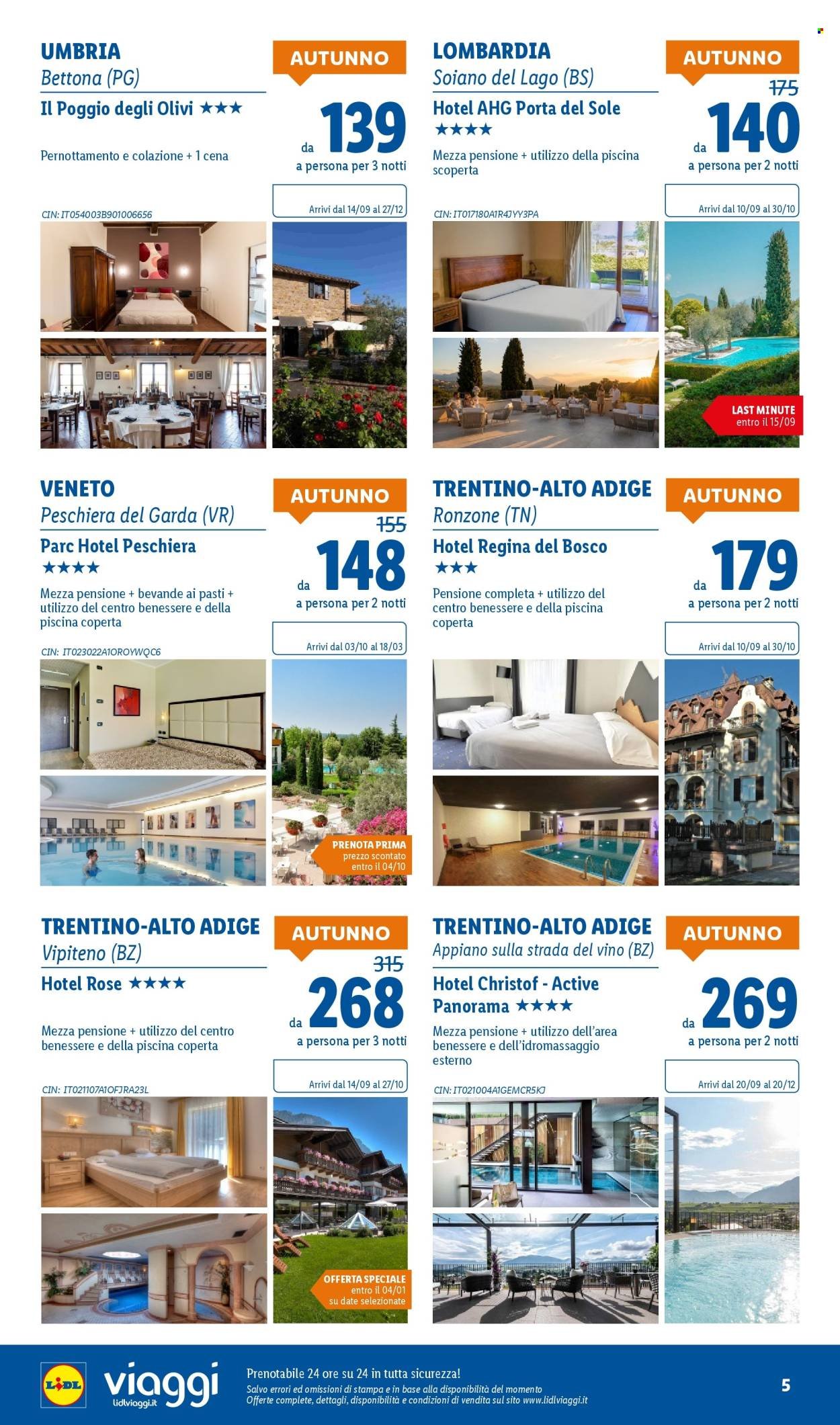 Volantino LIDL - I viaggi del mese