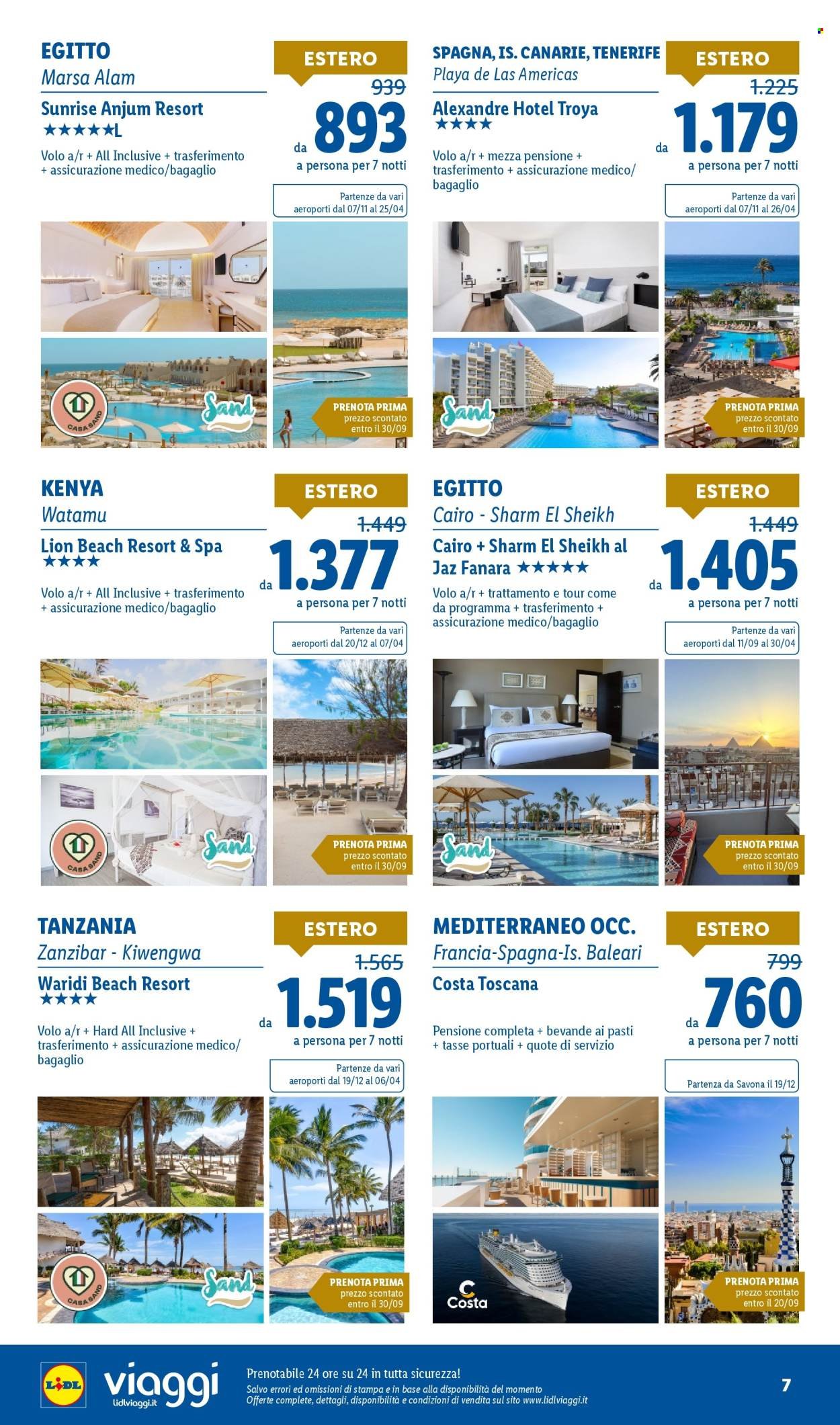 Volantino LIDL - I viaggi del mese