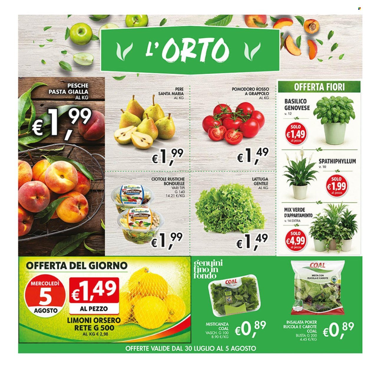 Volantino COAL - Da giovedì 30 luglio 2026