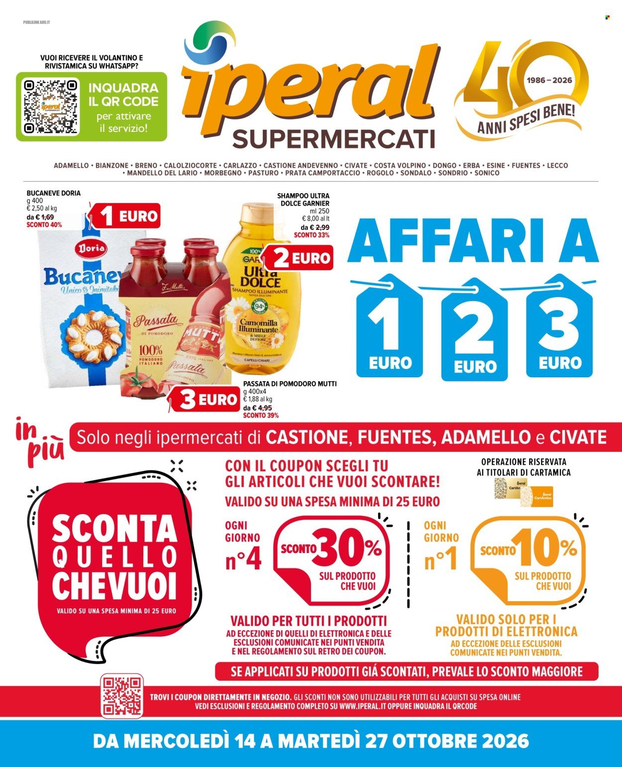 Volantino IPERAL - Affari a 1,2,3 euro