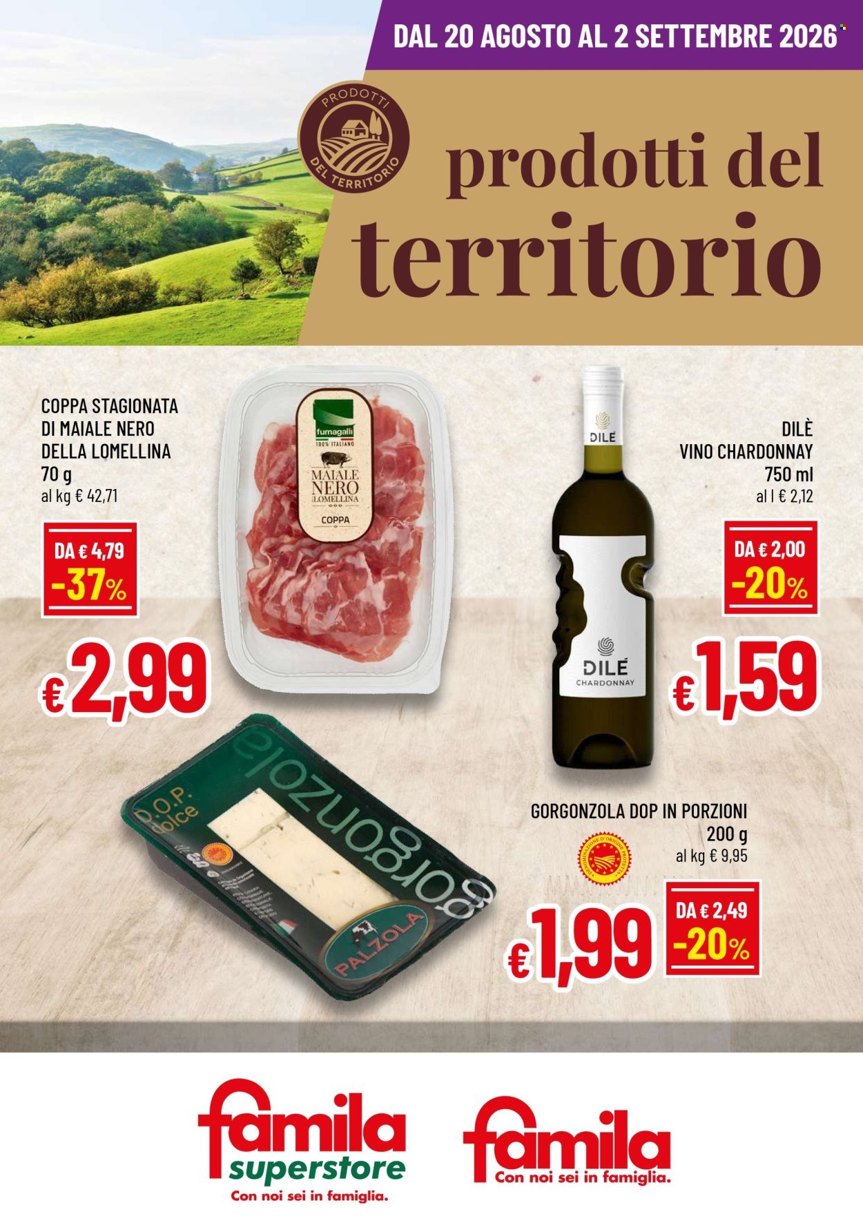 Volantino FAMILA - PRODOTTI DEL TERRITORIO