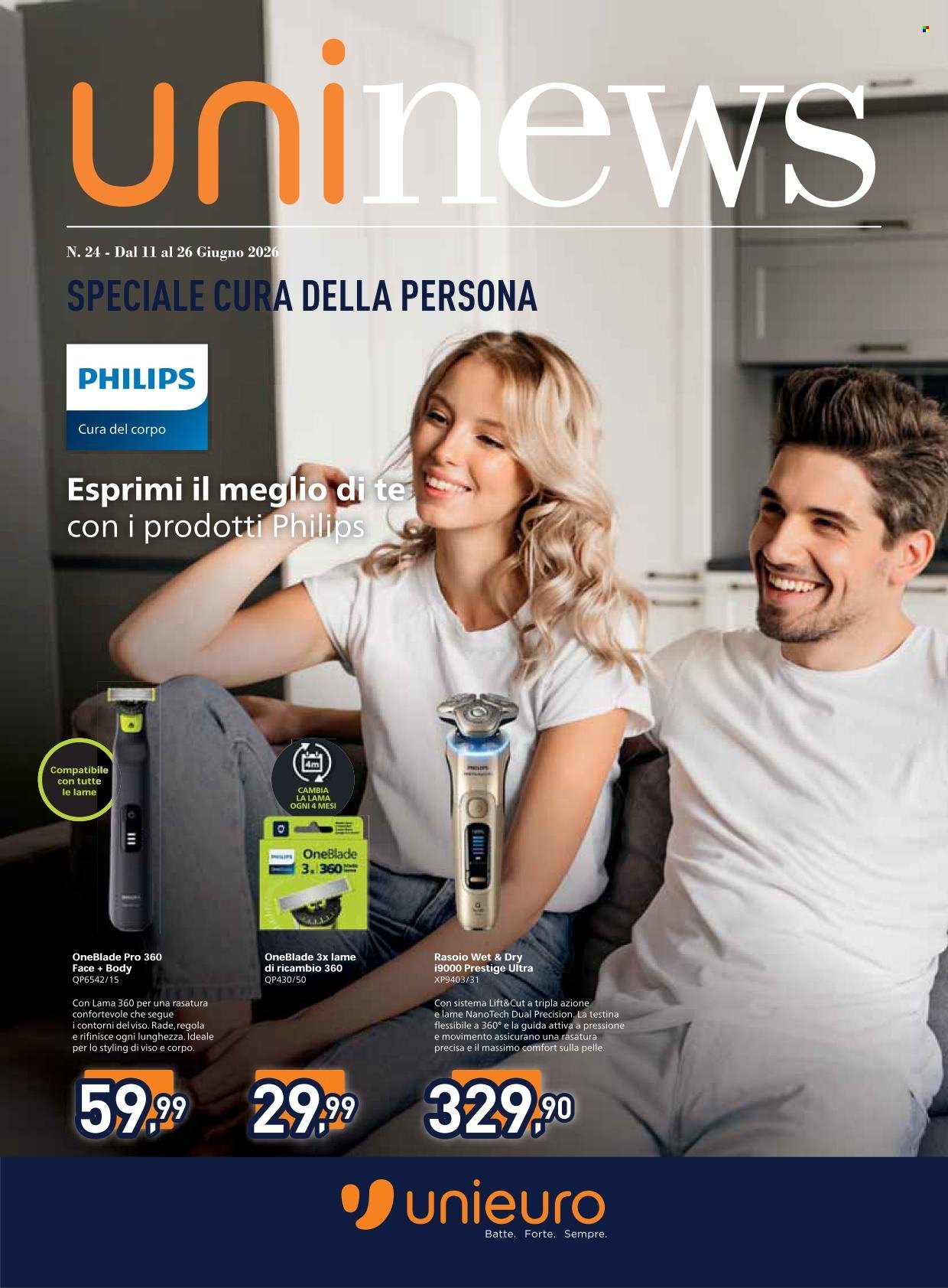 Volantino UNIEURO - Cura della Persona