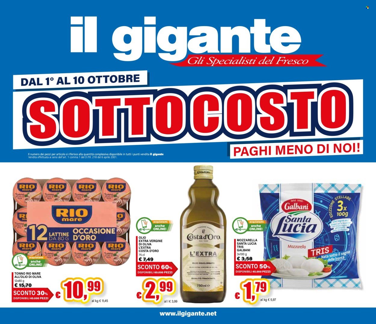 Volantino IL GIGANTE - Sottocosto