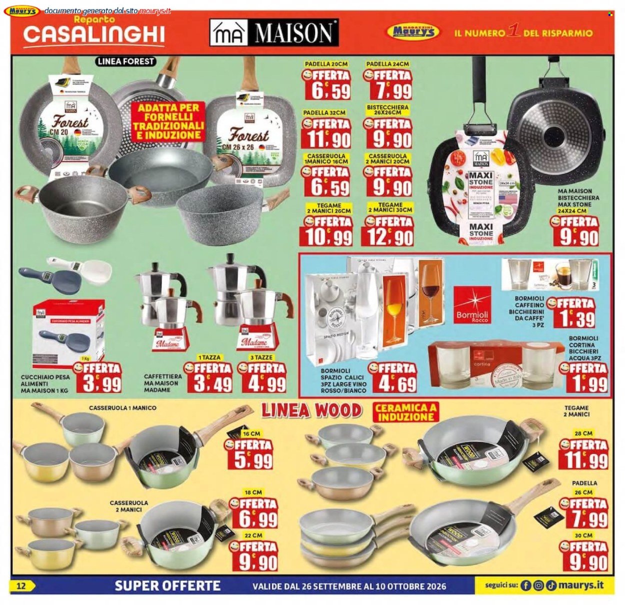 Volantino MAURY'S - Da sabato 26 settembre 2026