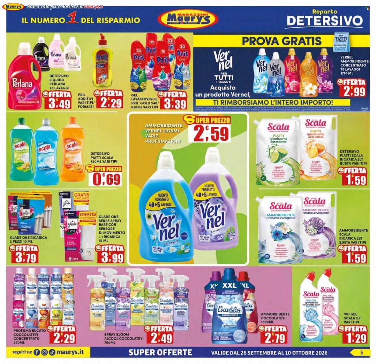 Volantino MAURY'S - Da sabato 26 settembre 2026