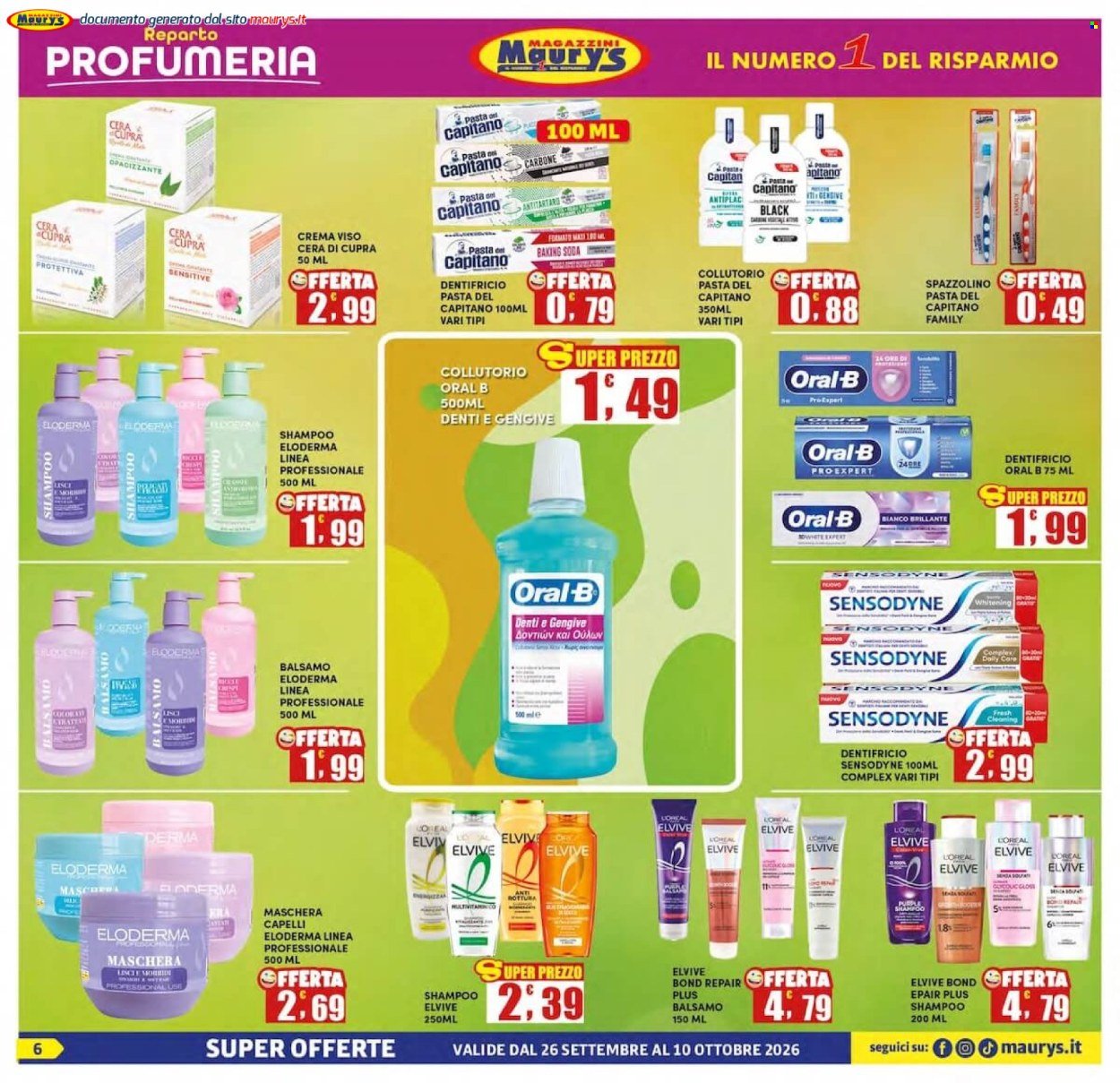 Volantino MAURY'S - Da sabato 26 settembre 2026