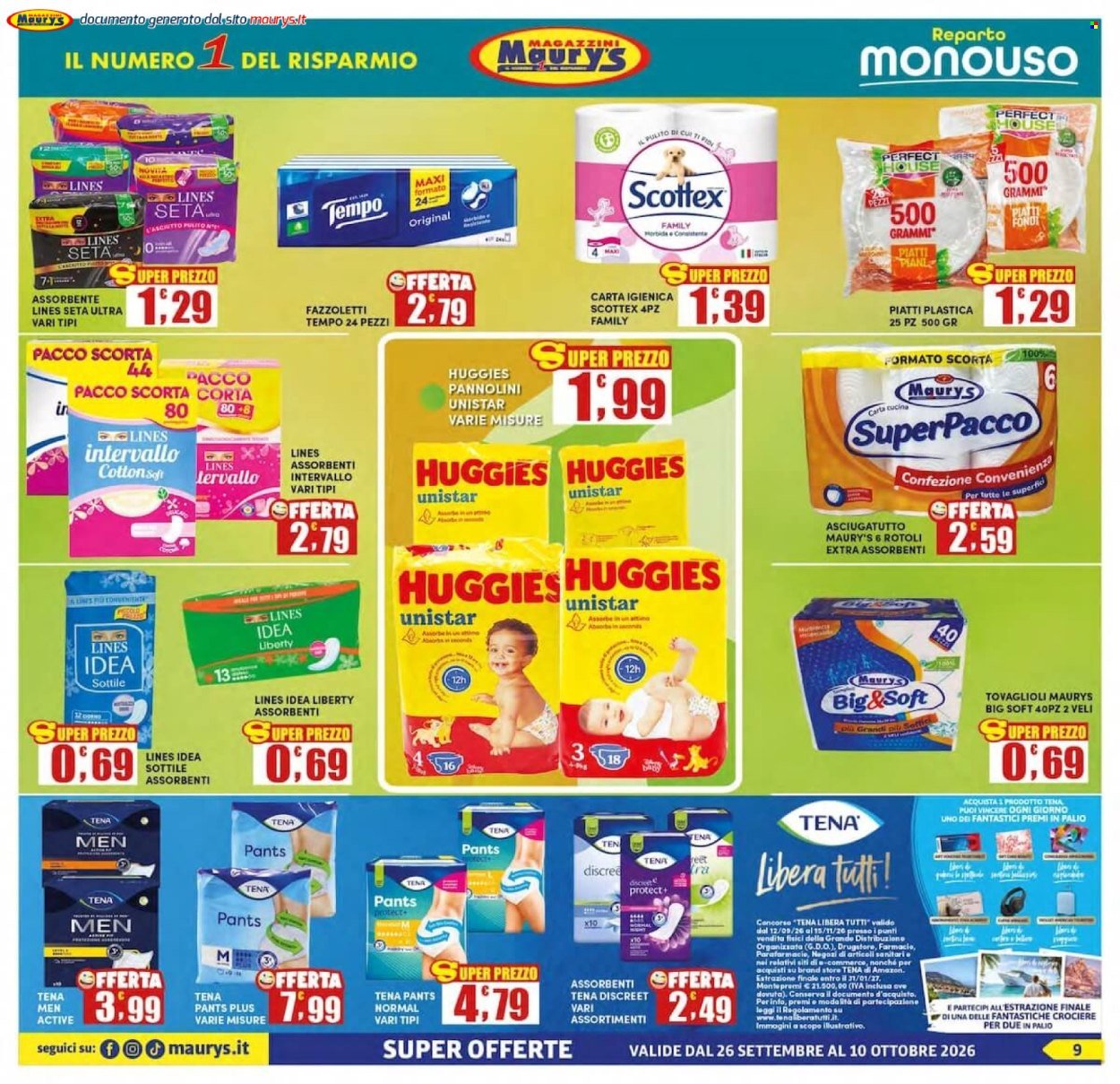 Volantino MAURY'S - Da sabato 26 settembre 2026