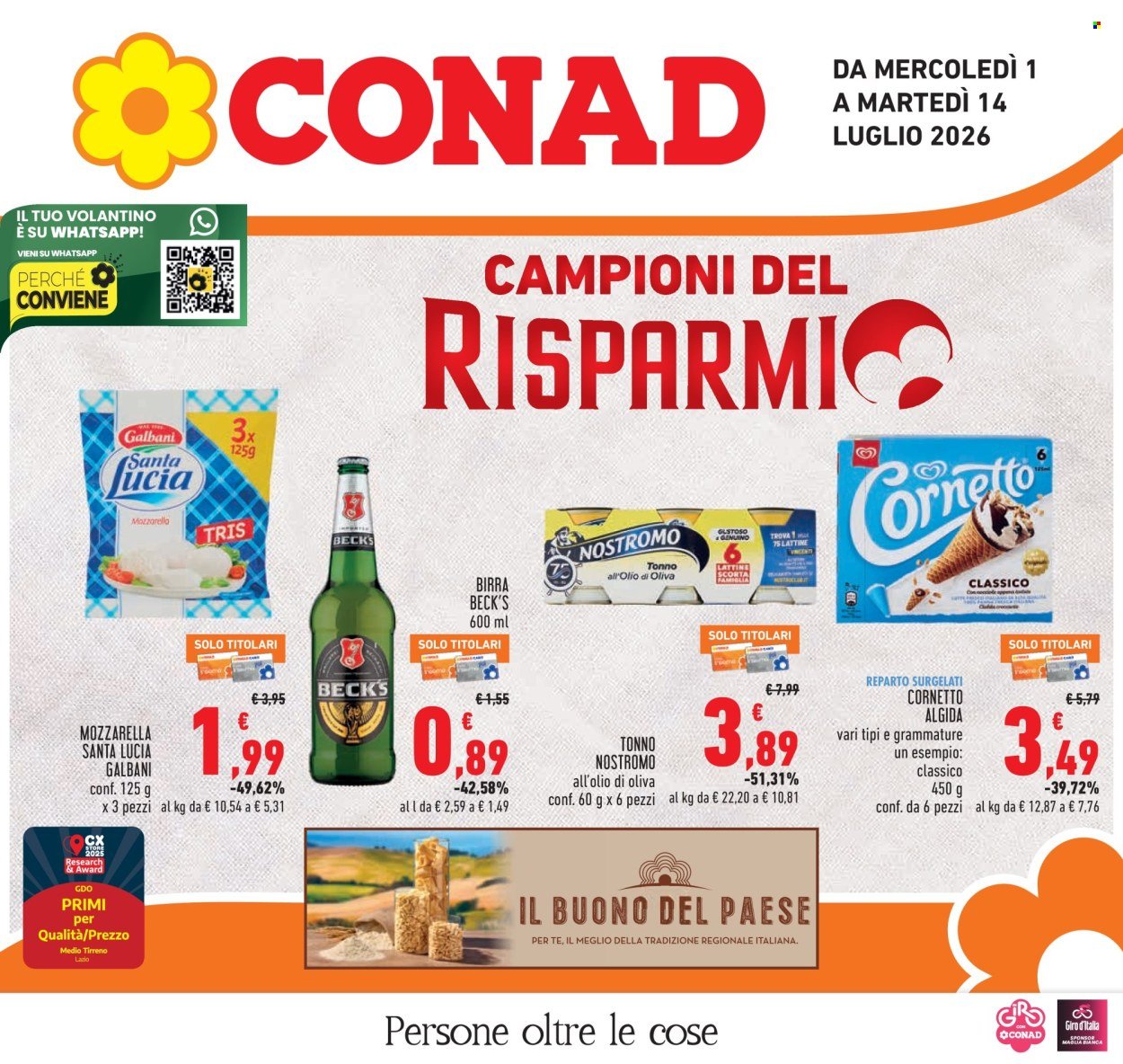 Volantino CONAD - CAMPIONI DEL RISPARMIO