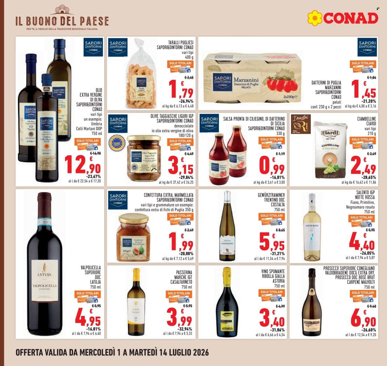 Volantino CONAD - CAMPIONI DEL RISPARMIO