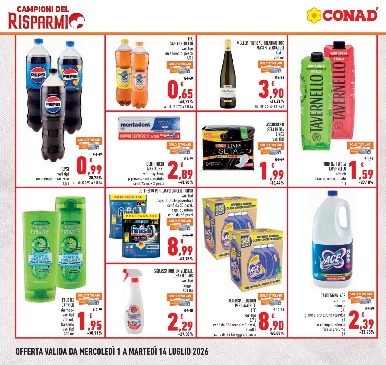 Volantino CONAD - CAMPIONI DEL RISPARMIO
