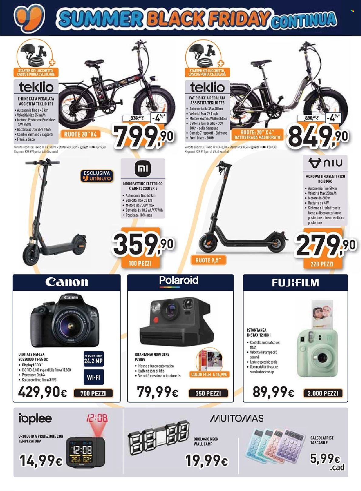 Volantino UNIEURO - Summer Black Friday