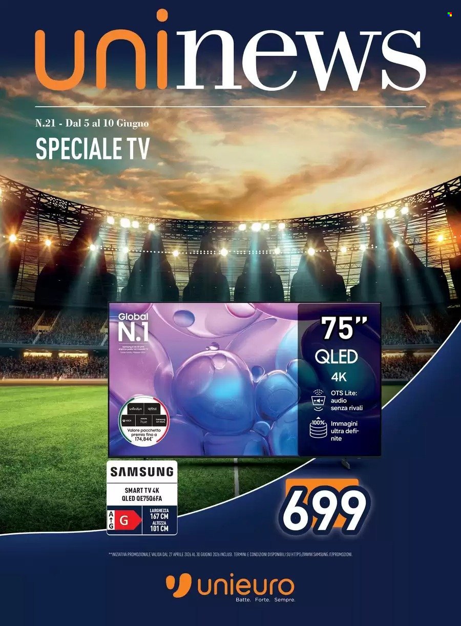 Volantino UNIEURO - Speciale TV