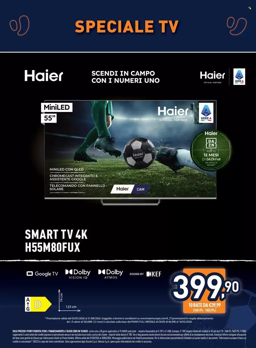 Volantino UNIEURO - Speciale TV