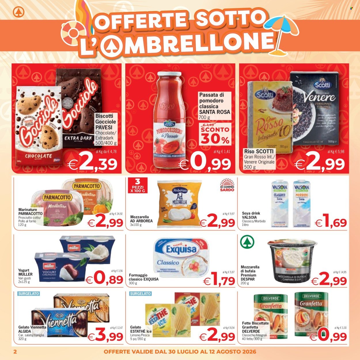 Volantino EUROSPAR - Offerte sotto l'ombrellone