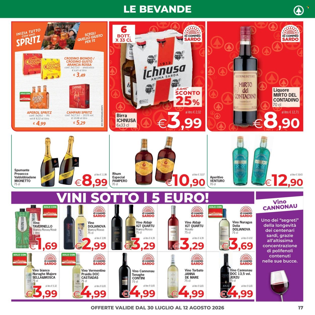 Volantino EUROSPAR - Offerte sotto l'ombrellone